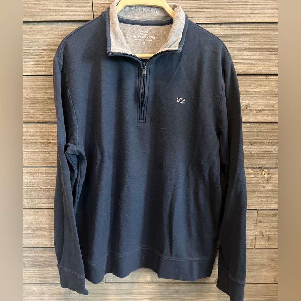 Vineyard Vines Men’s Navy Half-Zip Pullover Sweater